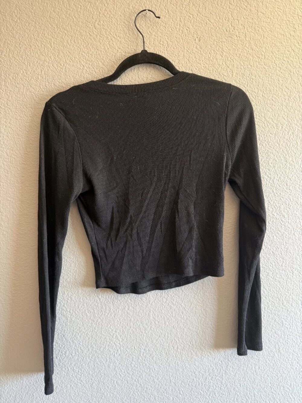 Long-Sleeve Ribbed Tee - Picture 2 of 2